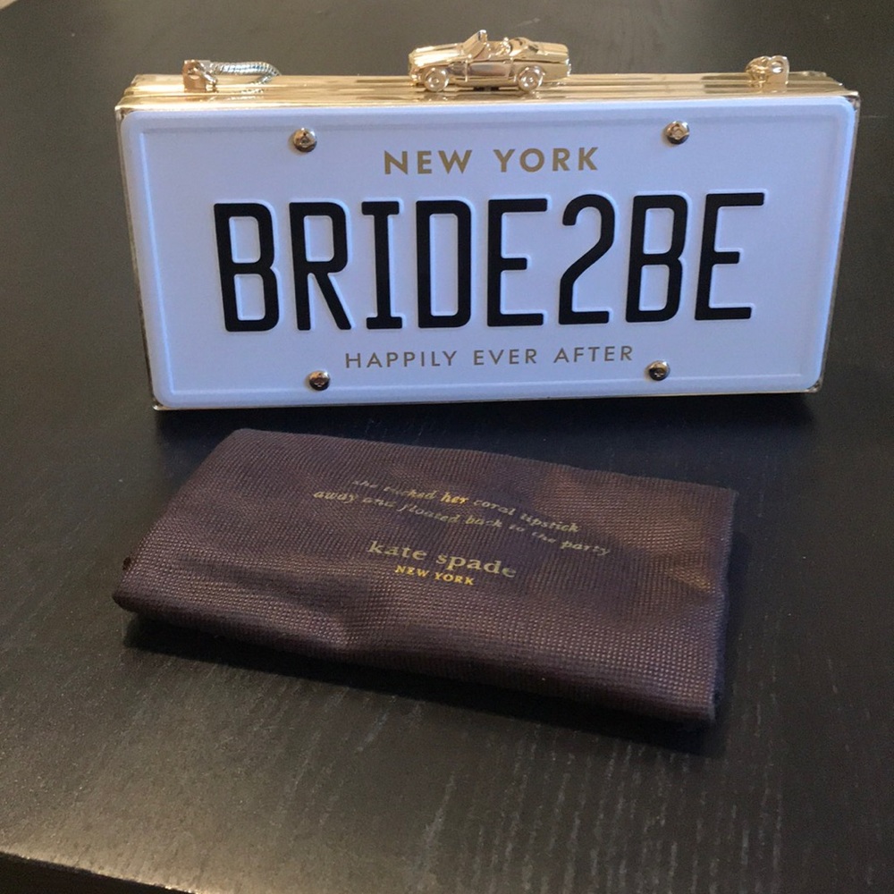 Kate Spade BRIDE2BE License Plate Bag